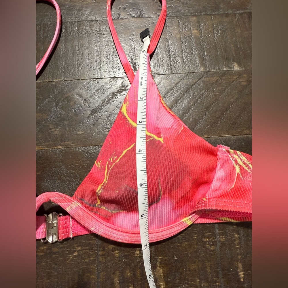 NWOT Pink Floral Bikini Sz Small - Picture 6 of 15
